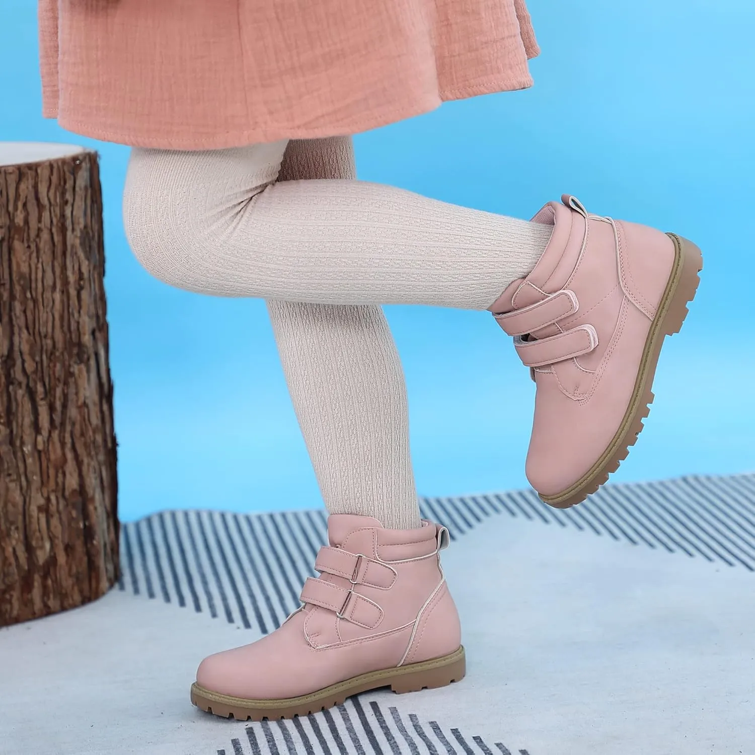 Tobfis Kids Waterproof Strap Work Boots (Toddler/Little Kid/Big Kid)