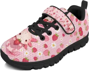 Toddler Boys Girls Shoes Strap Sneakers Single Buckle Tennis Shoes Lightweight Sports Athletic Sneakers for Kids