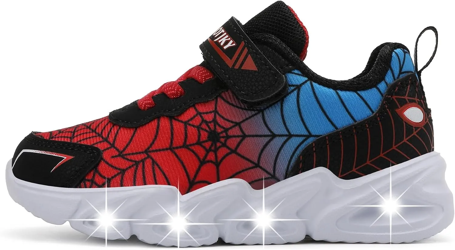 Toddler Boys Light Up Shoes Lightweight LED Flashing Breathable Mesh Walking Sneakers for Toddler and Little Kids