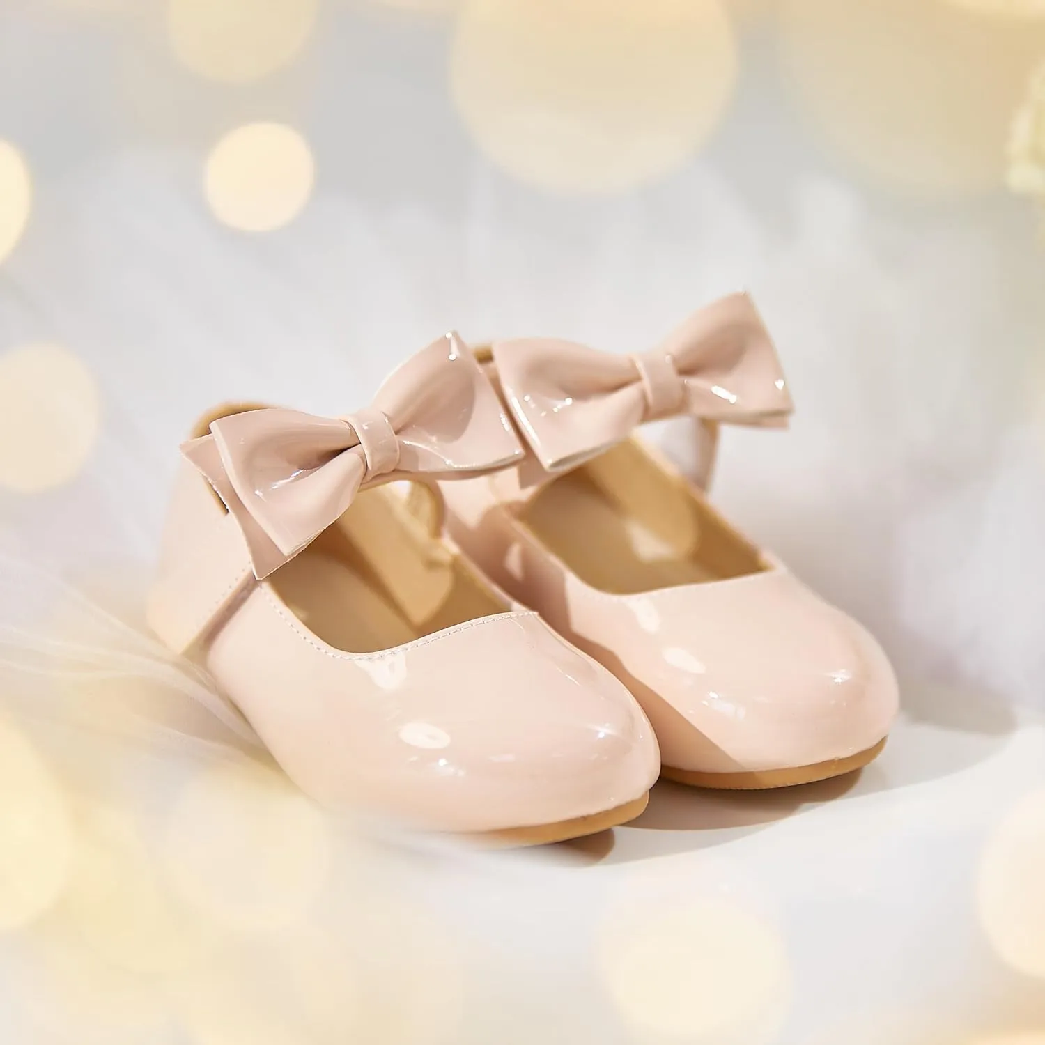Toddler Flower Girl Dress Shoes - Little Girl Ballet Flats for Wedding Party