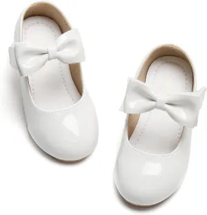 Toddler Flower Girl Dress Shoes - Little Girl Ballet Flats for Wedding Party