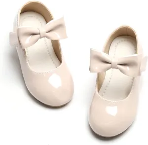 Toddler Flower Girl Dress Shoes - Little Girl Ballet Flats for Wedding Party