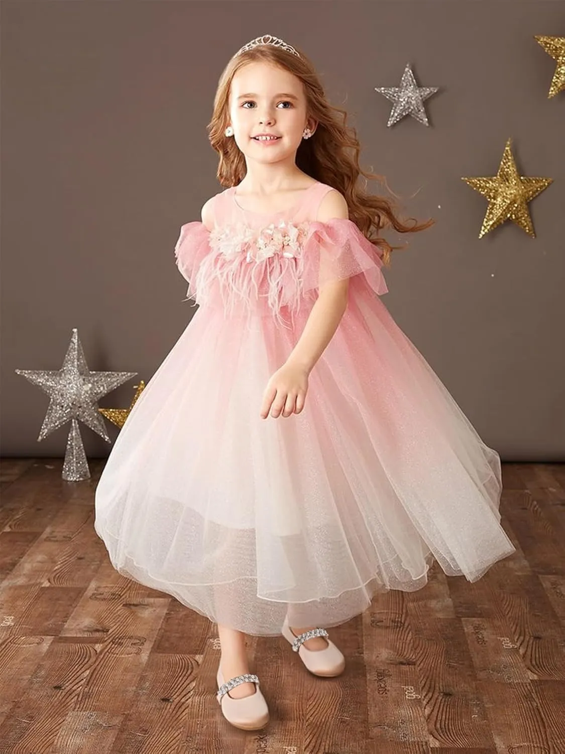 Toddler Flower Girl Dress Shoes - Little Girl Ballet Flats for Wedding Party