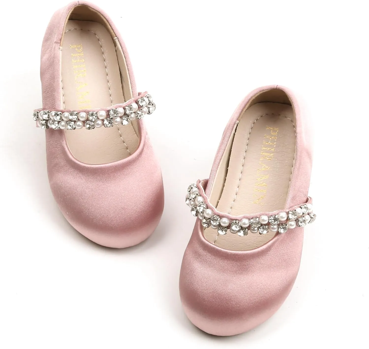 Toddler Flower Girl Dress Shoes - Little Girl Ballet Flats for Wedding Party