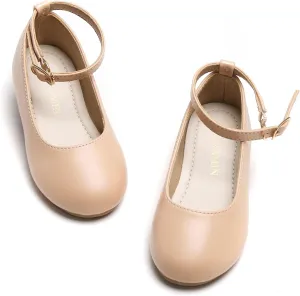 Toddler Flower Girl Dress Shoes - Little Girl Ballet Flats Sparkly Wedding Party
