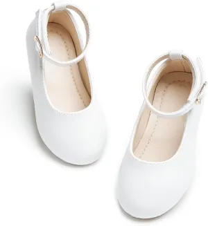 Toddler Flower Girl Dress Shoes - Little Girl Ballet Flats Sparkly Wedding Party