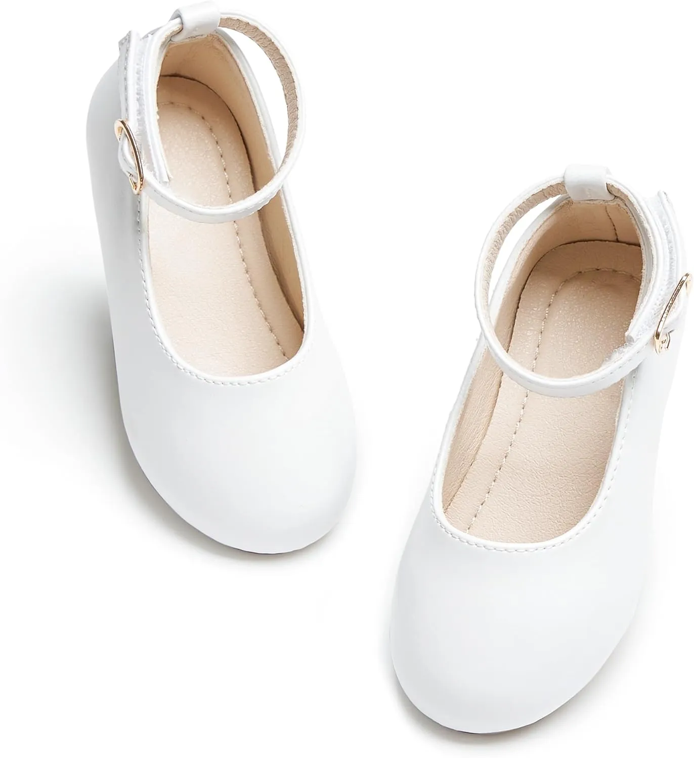 Toddler Flower Girl Dress Shoes - Little Girl Ballet Flats Sparkly Wedding Party