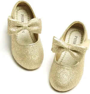Toddler Flower Girl Dress Shoes - Little Girl Ballet Flats Wedding Party