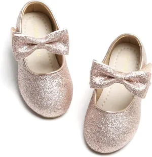 Toddler Flower Girl Dress Shoes - Little Girl Ballet Flats Wedding Party