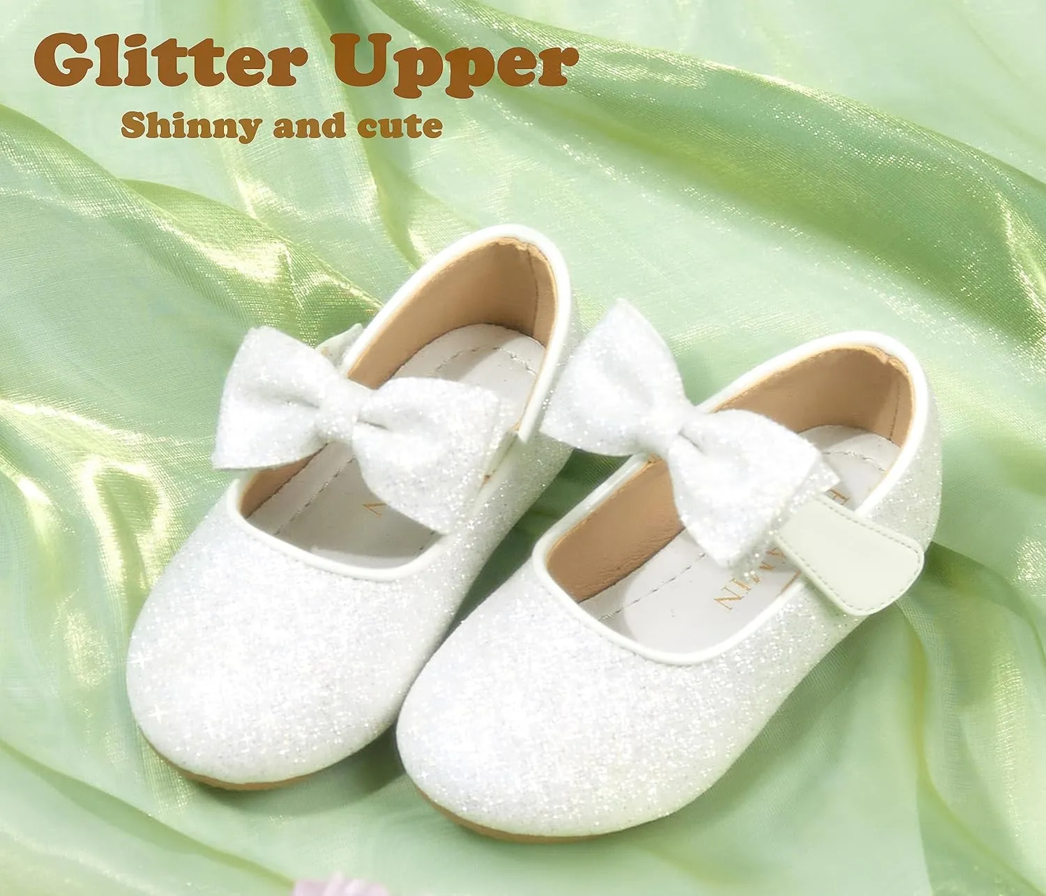 Toddler Flower Girl Dress Shoes - Little Girl Ballet Flats Wedding Party