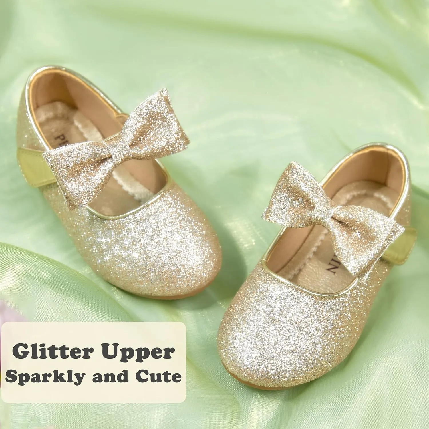Toddler Flower Girl Dress Shoes - Little Girl Ballet Flats Wedding Party