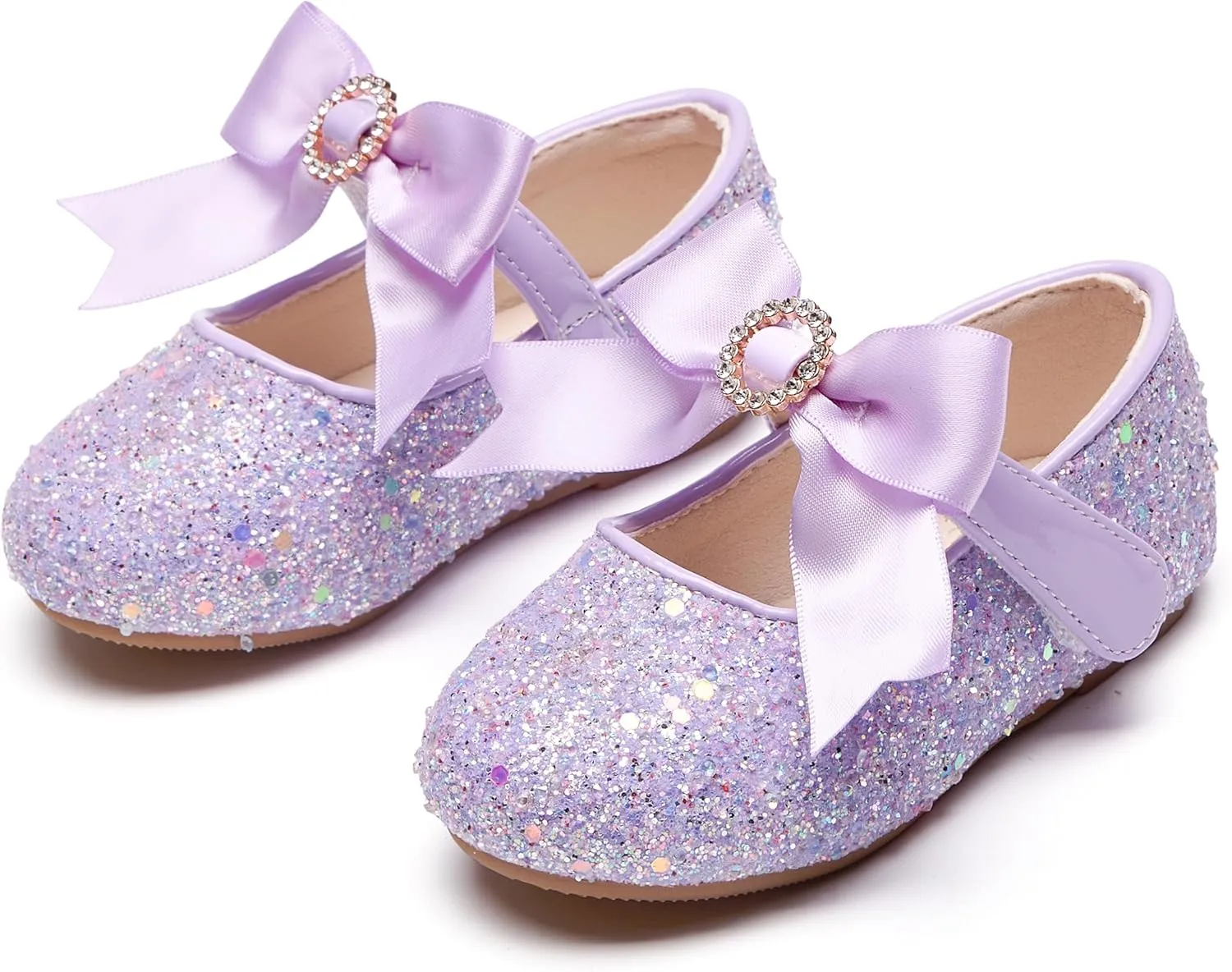 Toddler Flower Girl Dress Shoes - Little Girl Mary Janes Flats Wedding