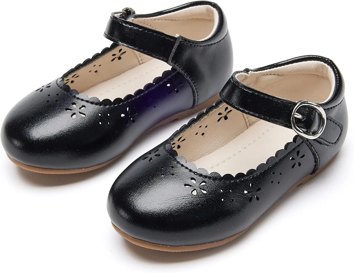 Toddler Flower Girl Dress Shoes - Little Girl Mary Janes Flats Wedding