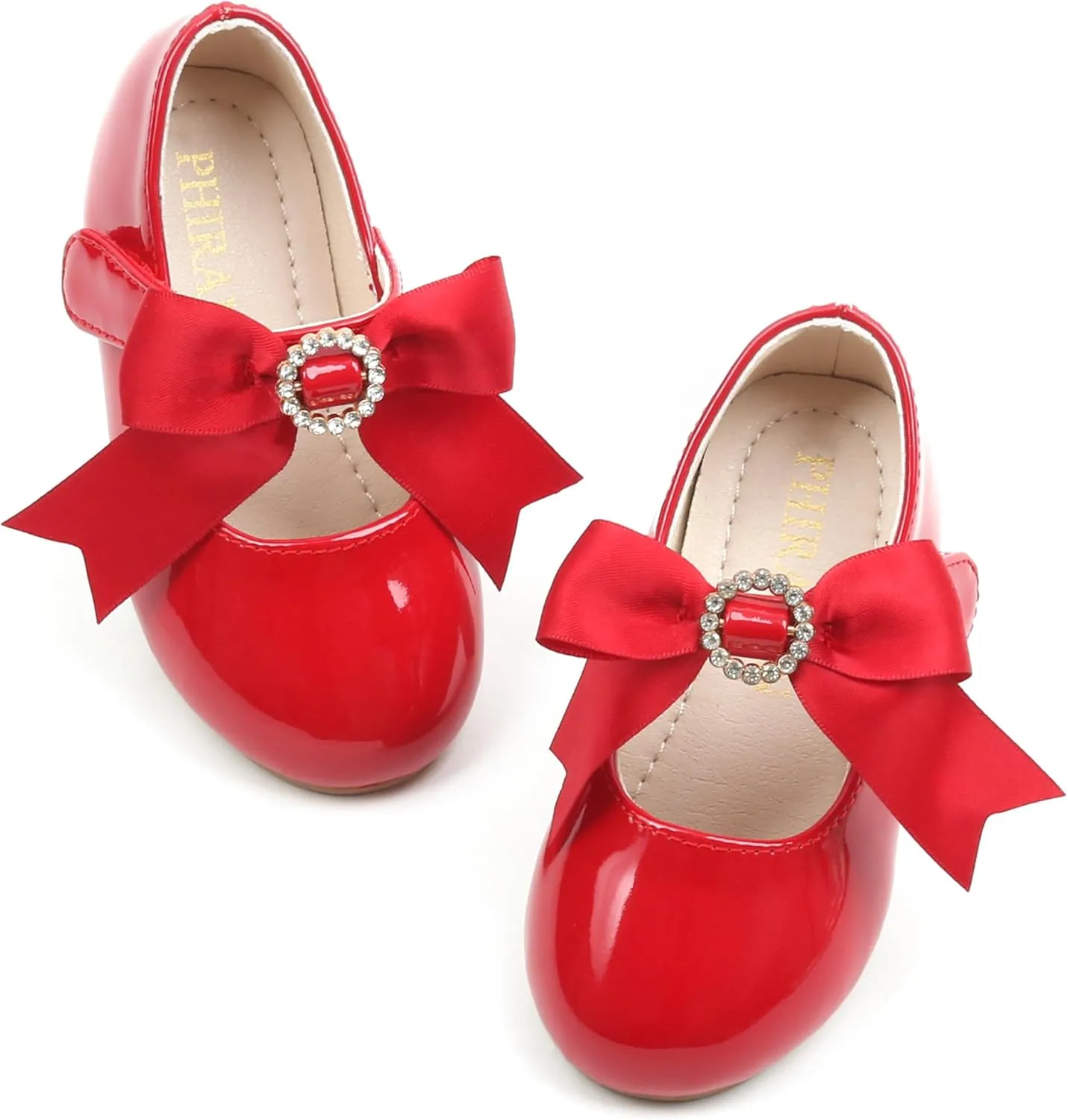 Toddler Flower Girl Dress Shoes - Little Girl Mary Janes Flats Wedding
