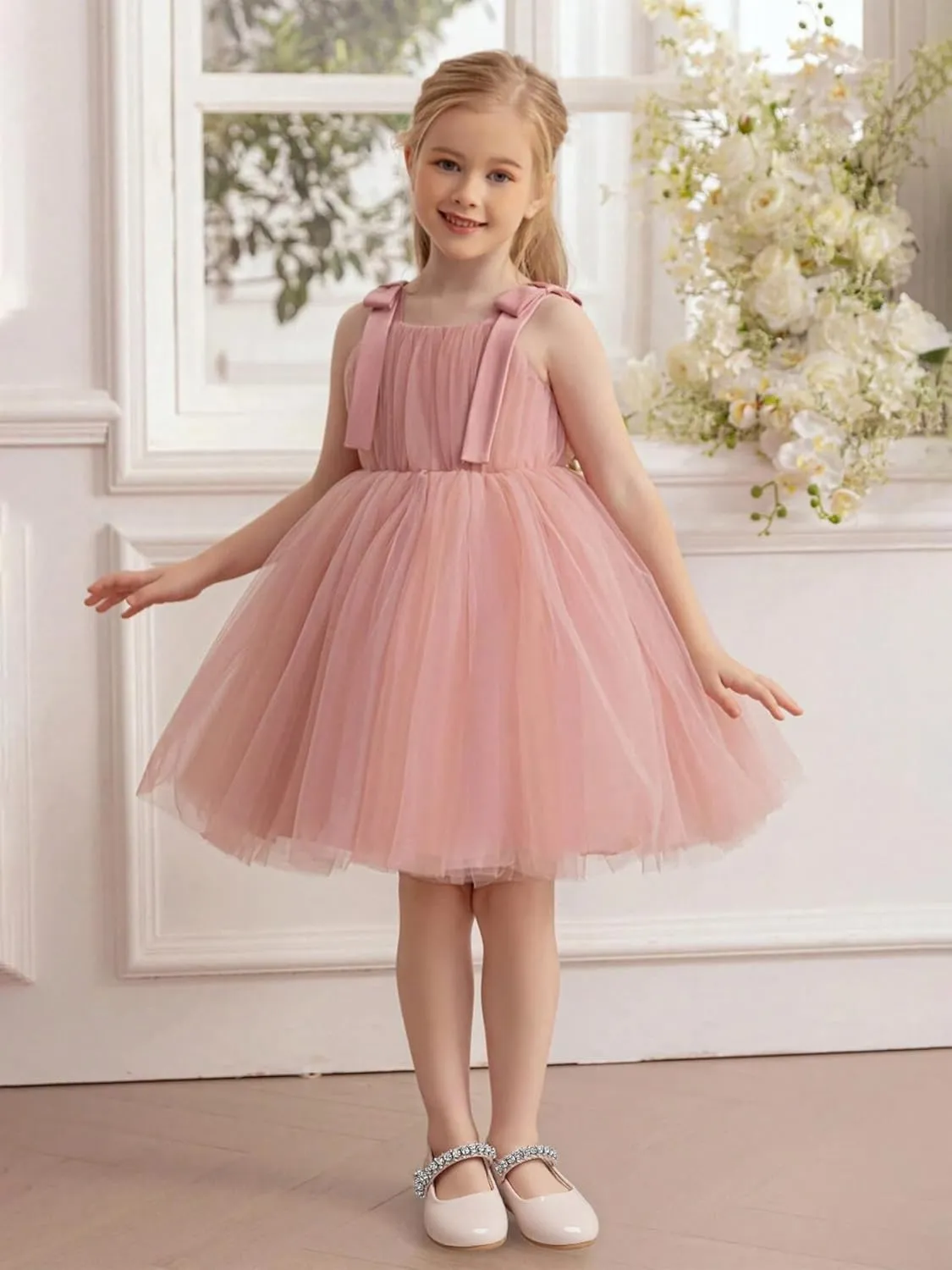 Toddler Flower Girl Dress Shoes - Little Girl Mary Janes for Wedding Party