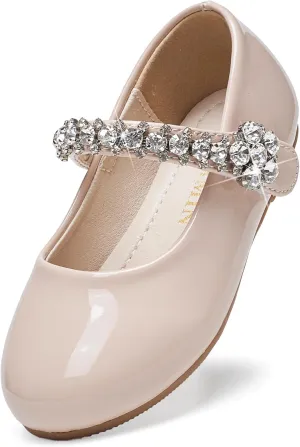Toddler Flower Girl Dress Shoes - Little Girl Mary Janes for Wedding Party