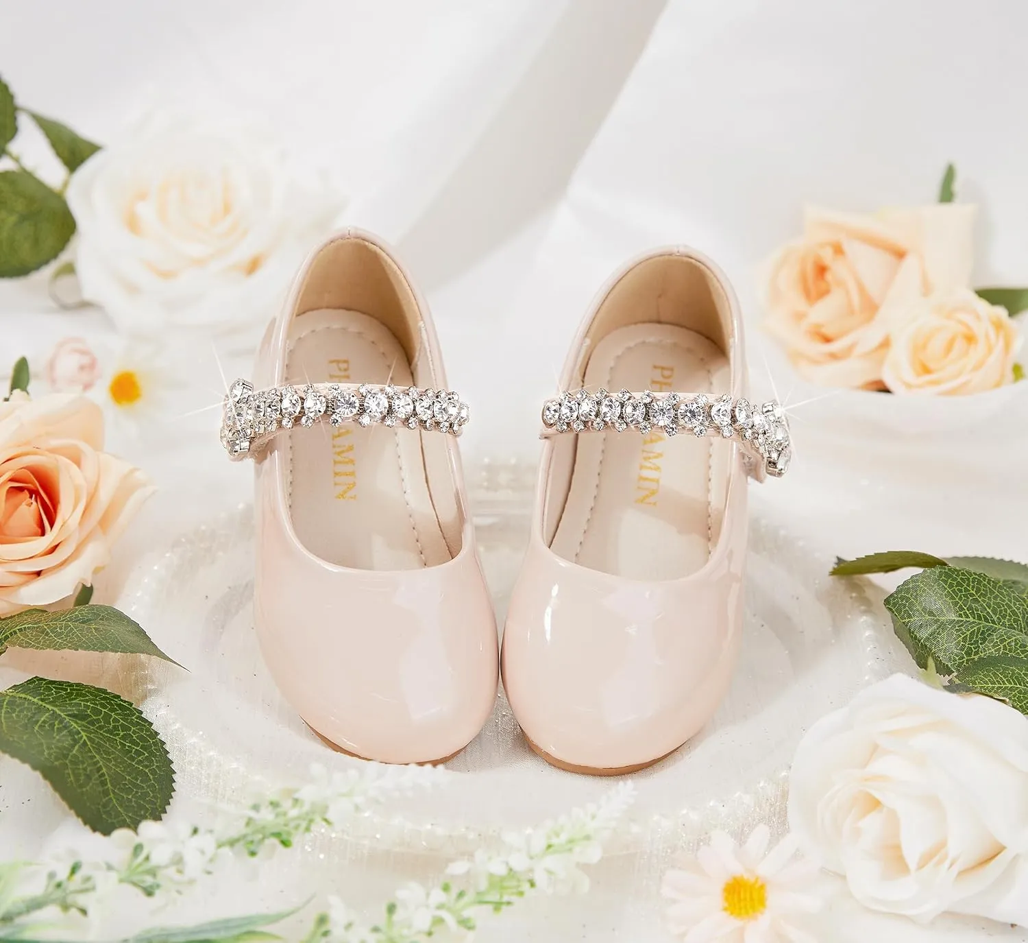 Toddler Flower Girl Dress Shoes - Little Girl Mary Janes for Wedding Party