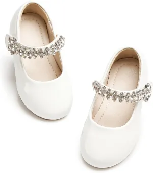 Toddler Flower Girl Dress Shoes - Little Girl Mary Janes for Wedding Party