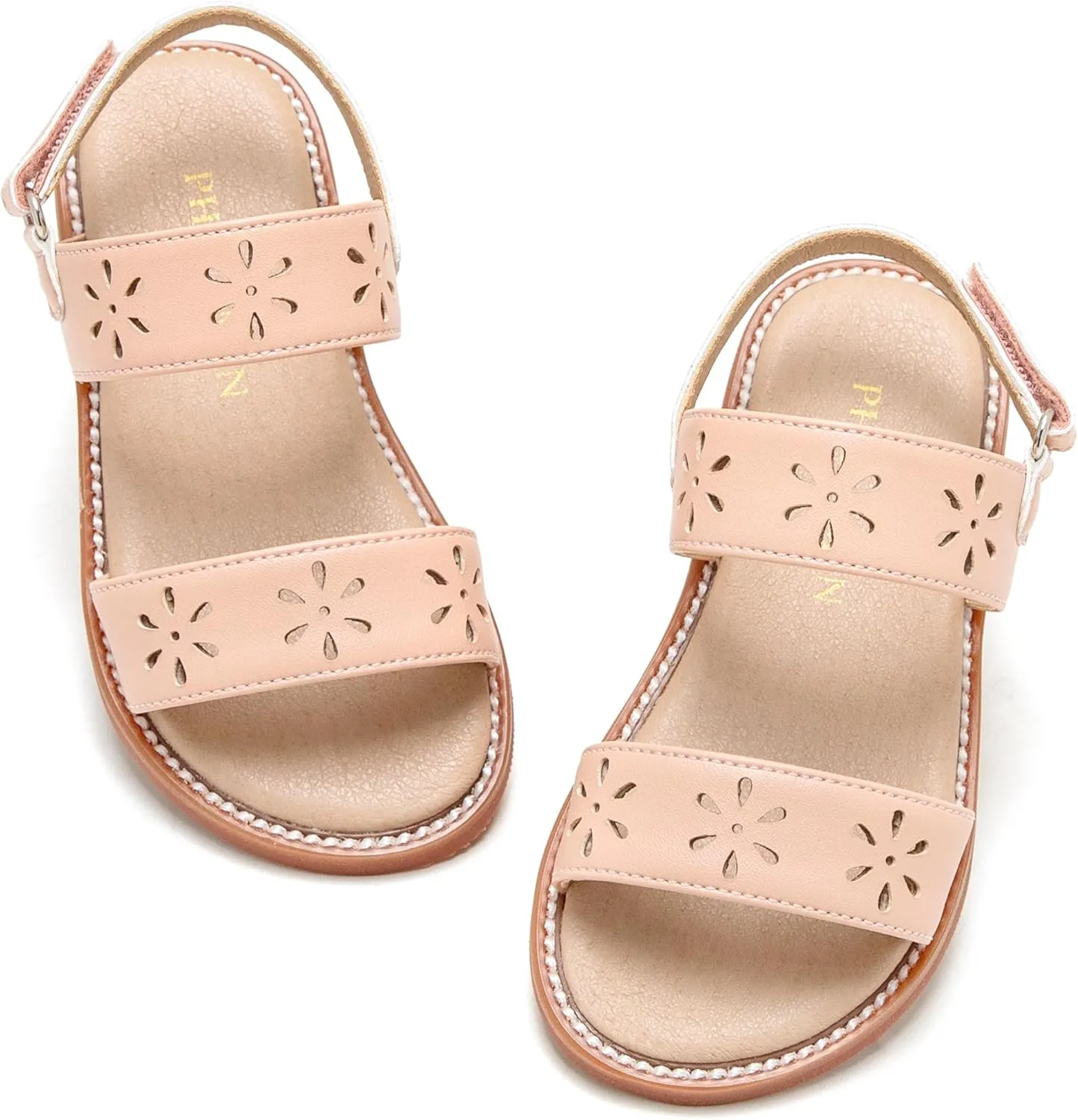 Toddler Girl Sandals - Flower Girl Dress Shoes Open Toe Little Kid Summer Flats