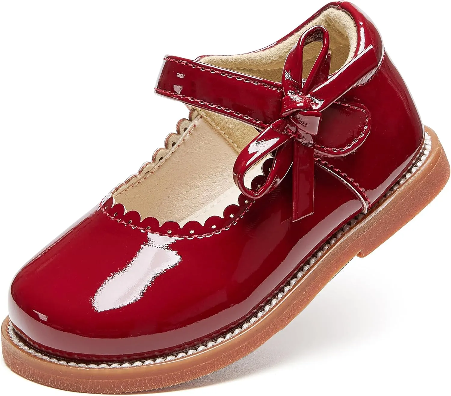 Toddler Girls Mary Jane Flats Oxford Dress Shoes-Little Girls School Shoes Uniform Wedding
