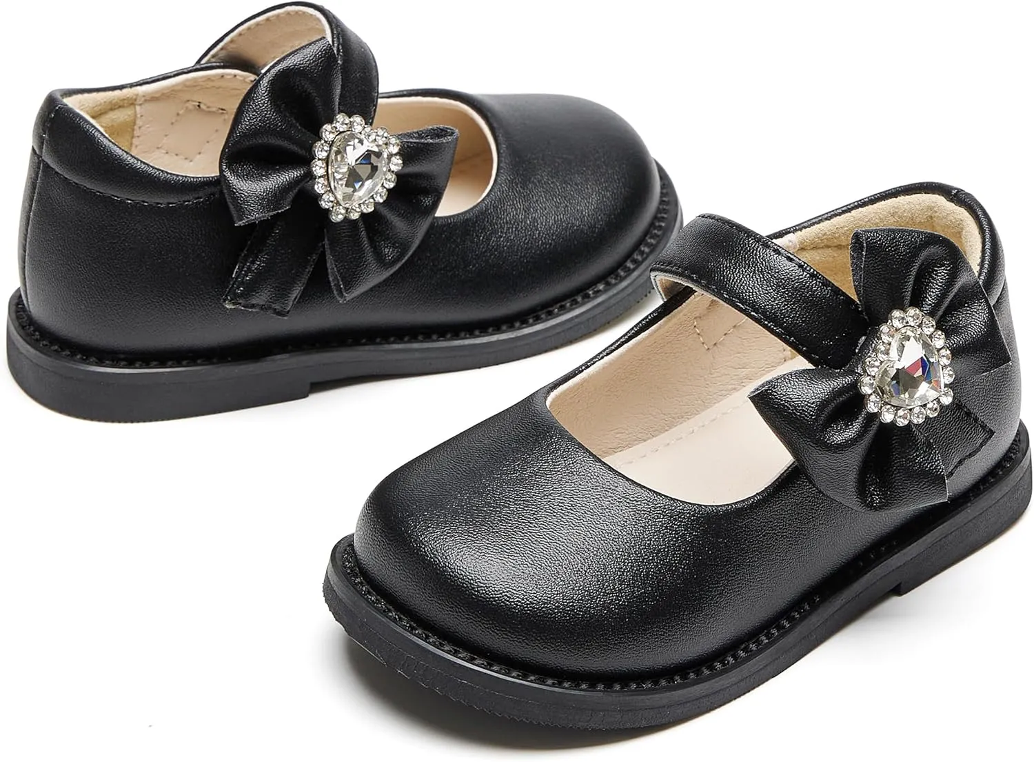 Toddler Girls Mary Jane Flats Oxford Dress Shoes-Little Girls School Shoes Uniform Wedding