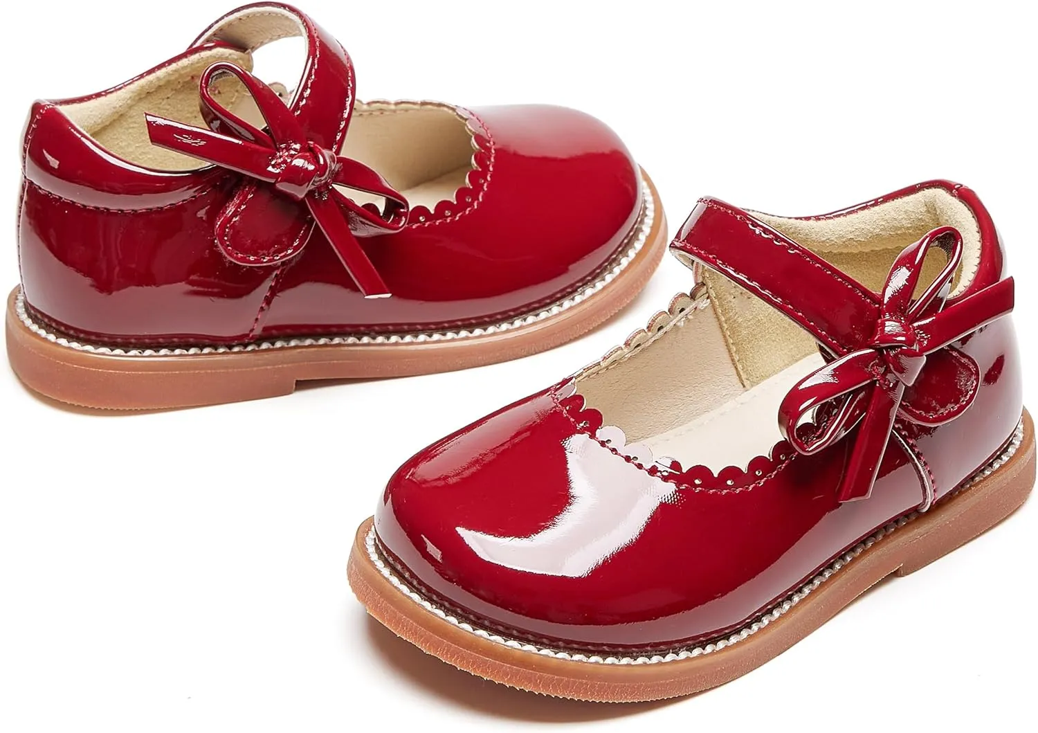 Toddler Girls Mary Jane Flats Oxford Dress Shoes-Little Girls School Shoes Uniform Wedding