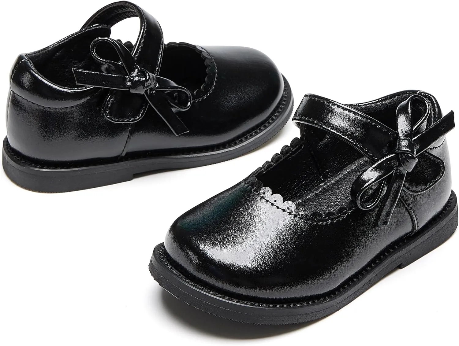 Toddler Girls Mary Jane Flats Oxford Dress Shoes-Little Girls School Shoes Uniform Wedding