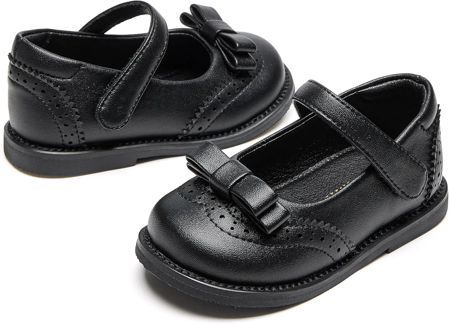 Toddler Girls Mary Jane Flats Oxford Dress Shoes-Little Girls School Shoes Uniform Wedding