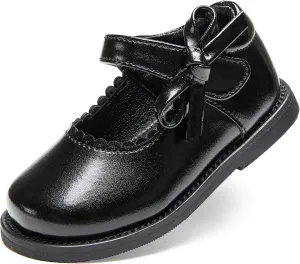 Toddler Girls Mary Jane Flats Oxford Dress Shoes-Little Girls School Shoes Uniform Wedding