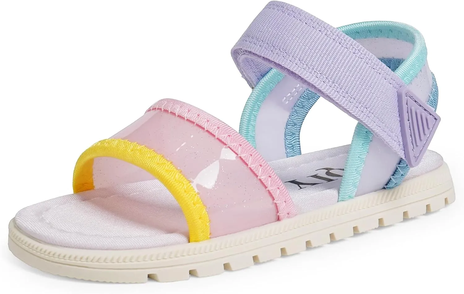 Toddler Girls Sandals Open Toe Summer Kids Sandals with Adjustable Ankle Strap for Toddler and Little Kids