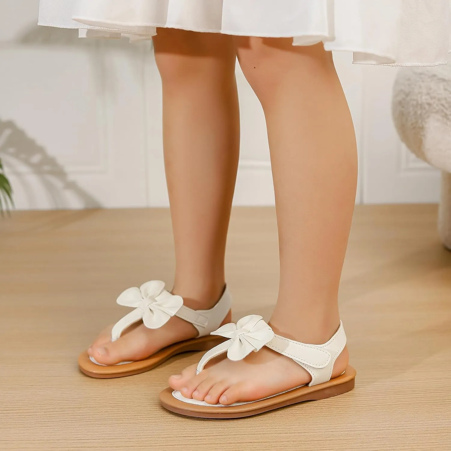 Toddler Girls Sandals Summer Flats Dress Shoes for Baby Little Kids Girl