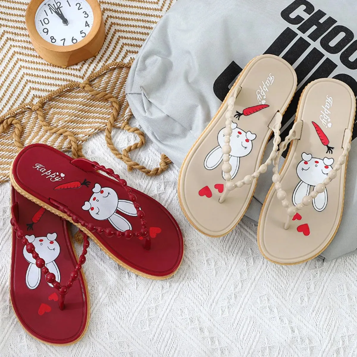 Toe Post Flats Slippers