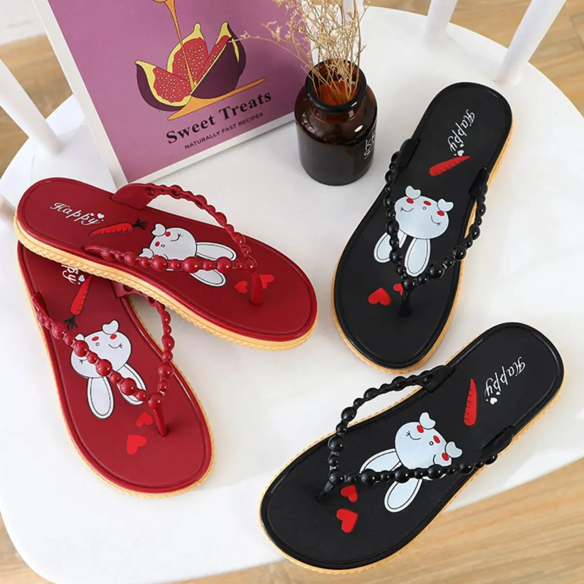 Toe Post Flats Slippers