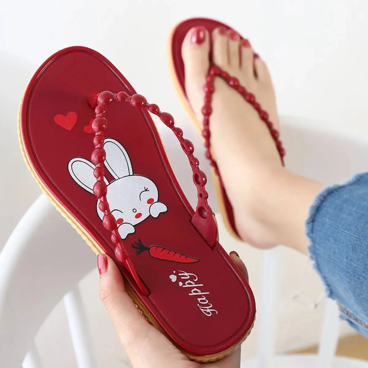 Toe Post Flats Slippers