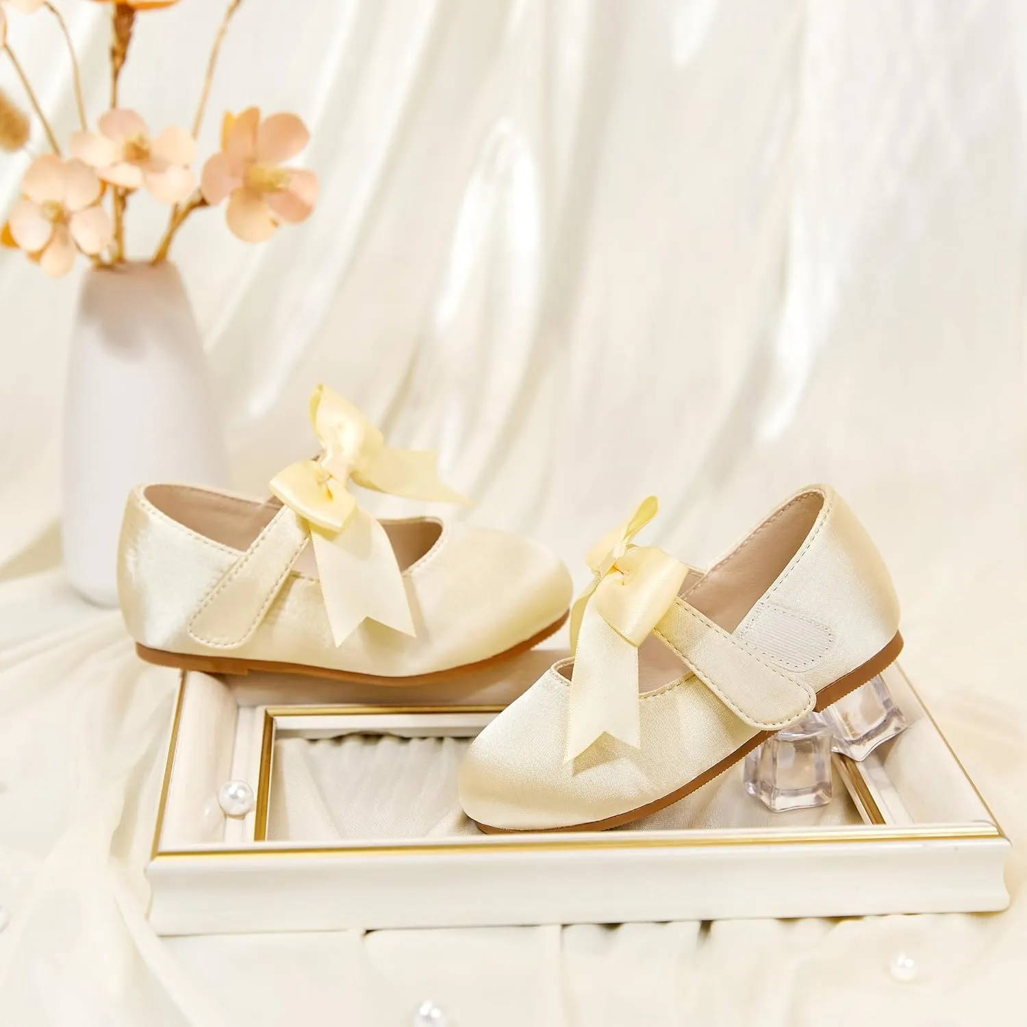 Tollder Girl Dress Shoes - Little Girl Ballet Flats for Wedding Party