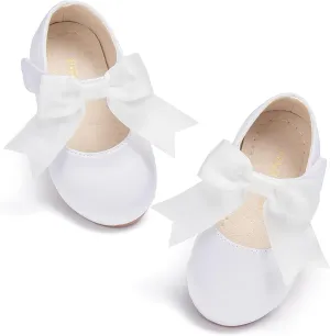 Tollder Girl Dress Shoes - Little Girl Ballet Flats for Wedding Party