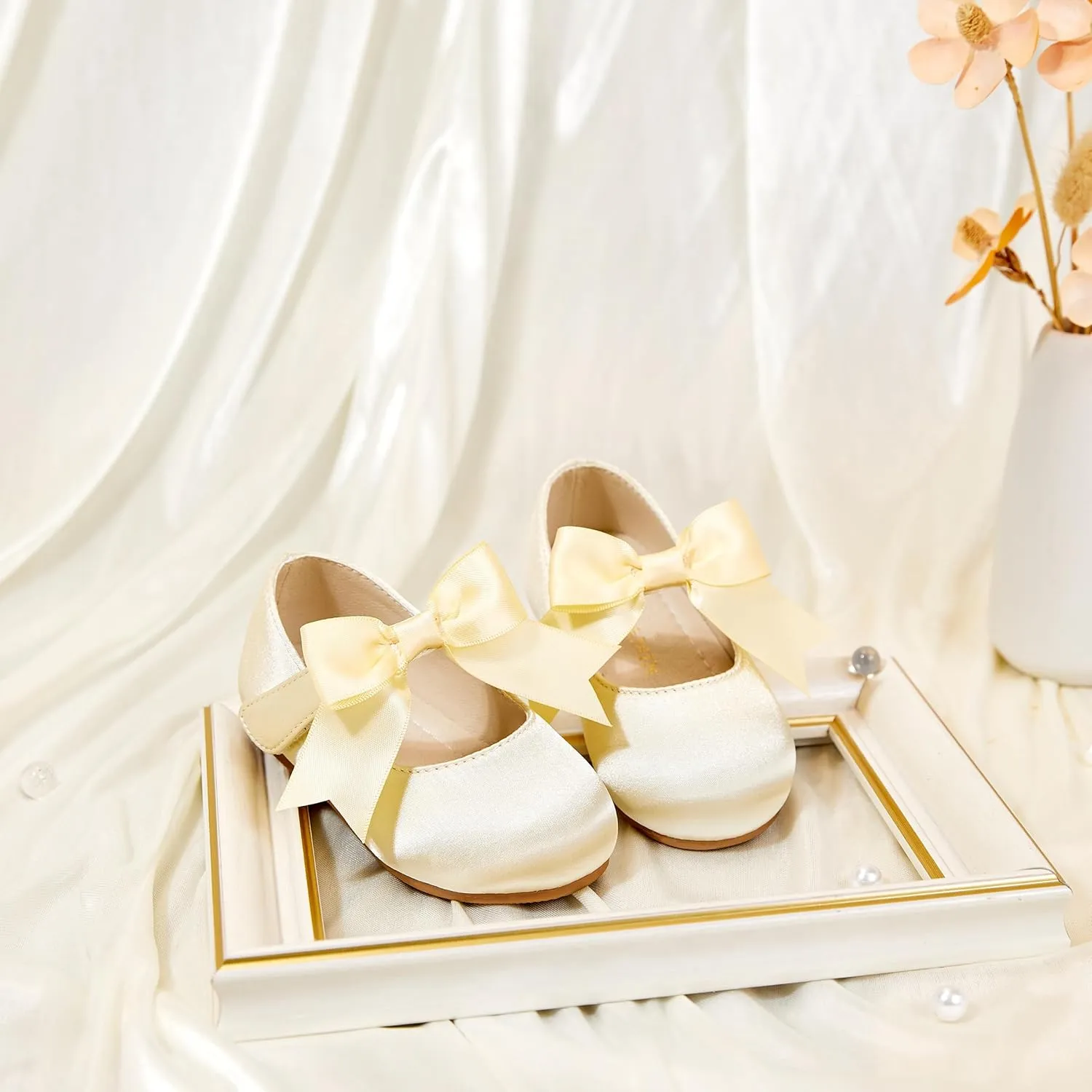 Tollder Girl Dress Shoes - Little Girl Ballet Flats for Wedding Party