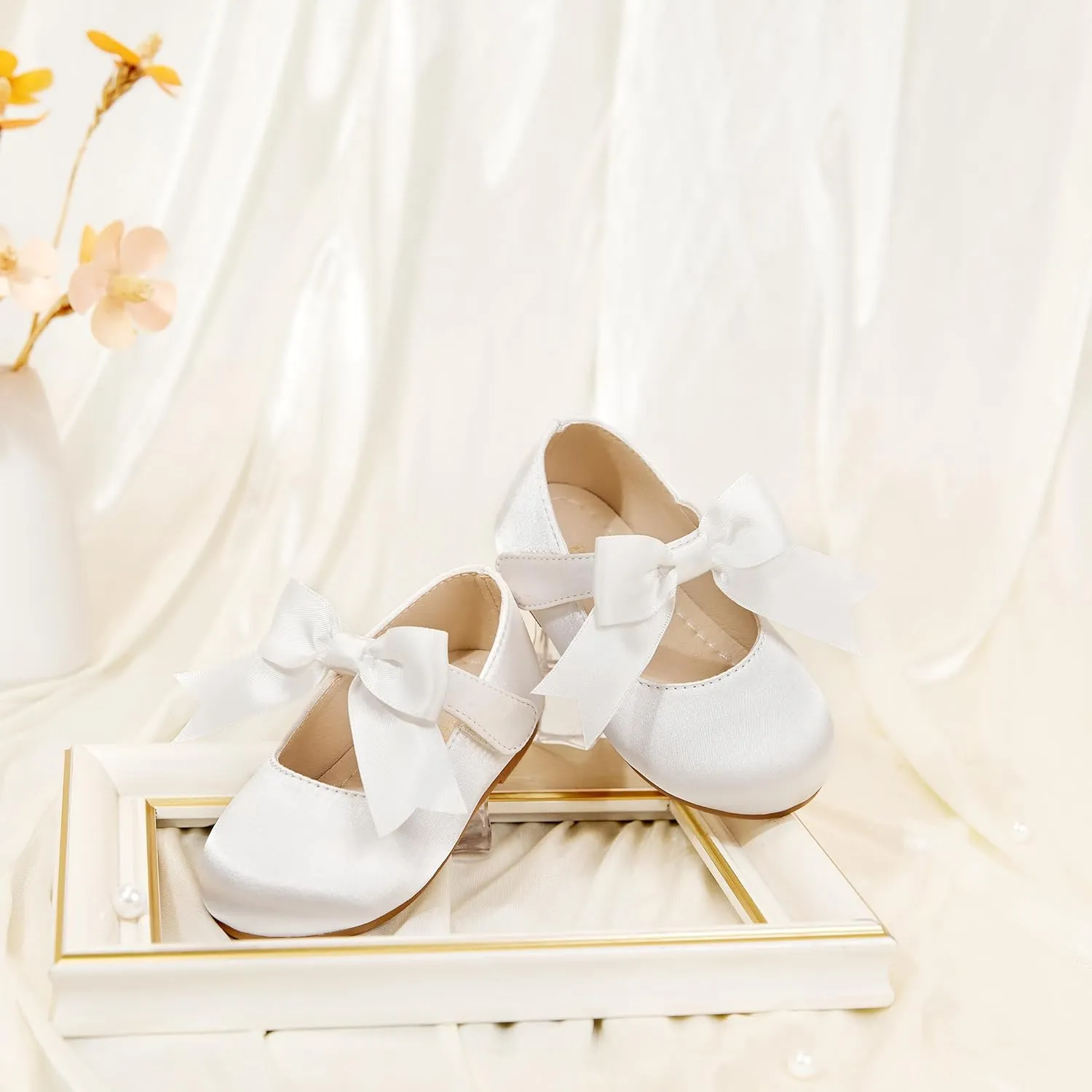 Tollder Girl Dress Shoes - Little Girl Ballet Flats for Wedding Party
