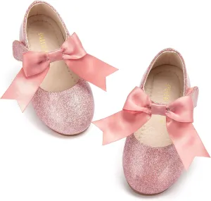 Tollder Girl Dress Shoes - Little Girl Ballet Flats for Wedding Party