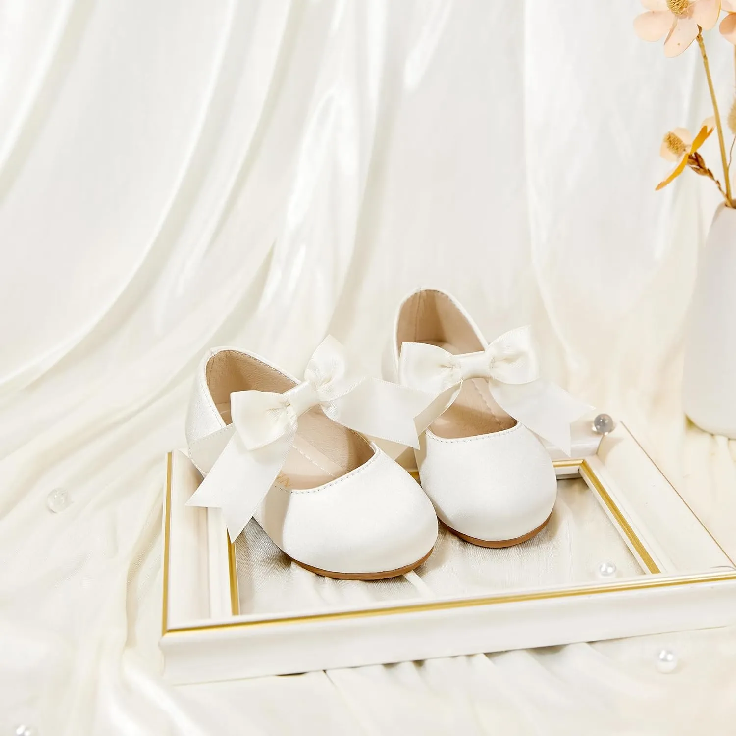 Tollder Girl Dress Shoes - Little Girl Ballet Flats for Wedding Party