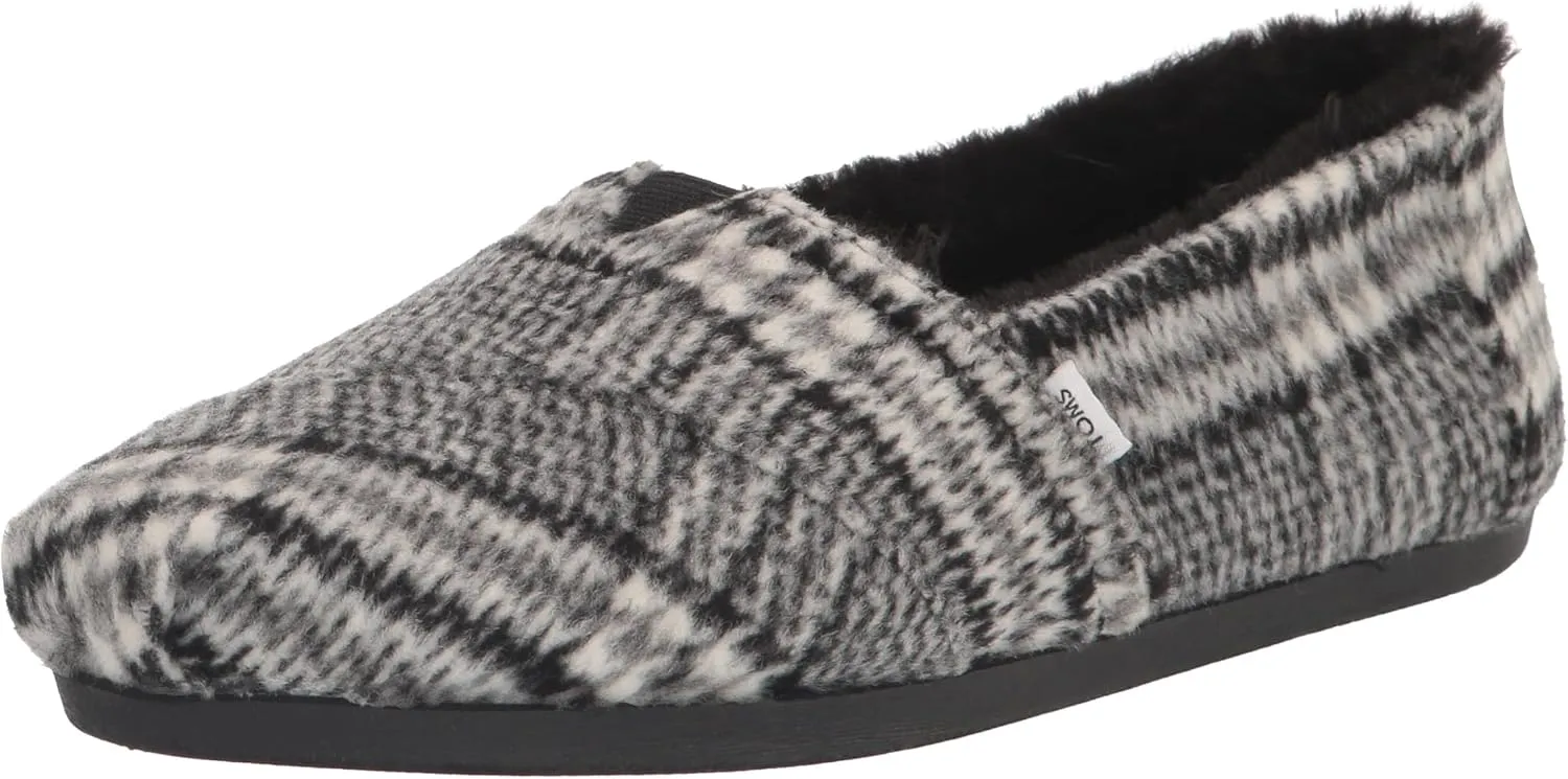 TOMS Womens Alpargata Graphic Slip On Flats Casual - Grey