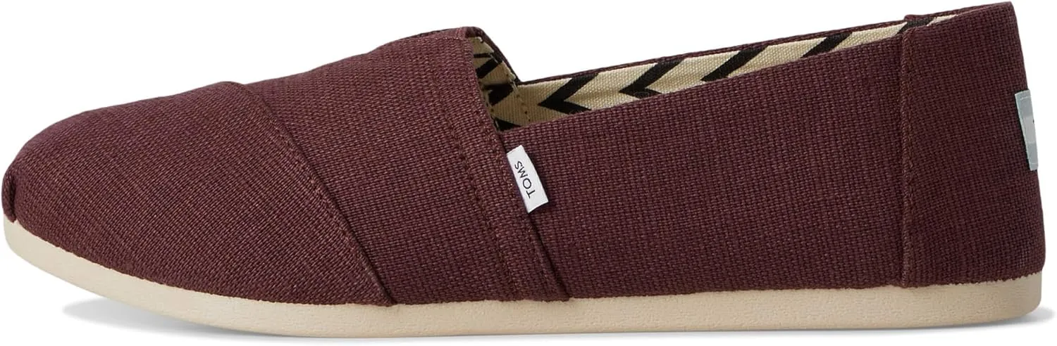 TOMS Womens Alpargata Graphic Slip On Flats Casual - Grey
