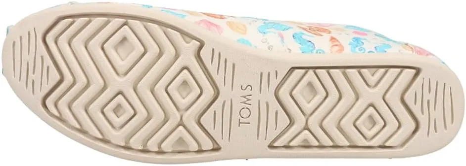 TOMS Womens Alpargata Graphic Slip On Flats Casual - Grey