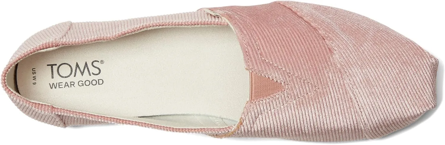 TOMS Womens Alpargata Graphic Slip On Flats Casual - Grey