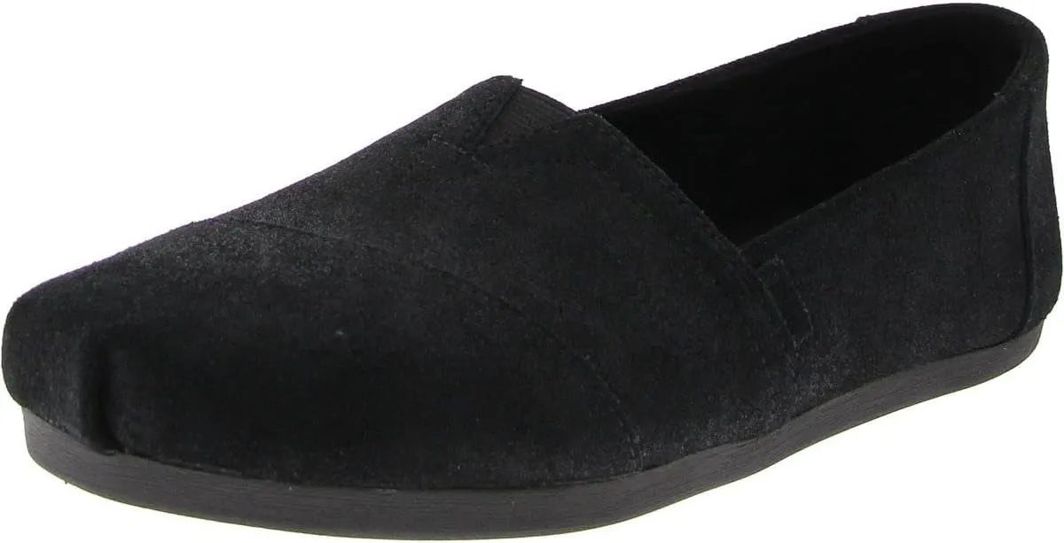 TOMS Womens Alpargata Graphic Slip On Flats Casual - Grey
