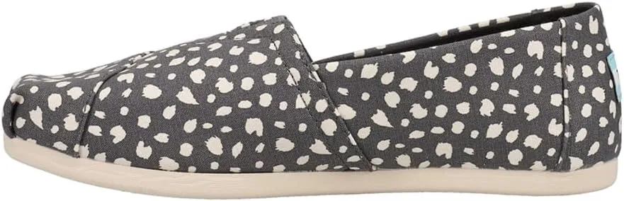 TOMS Womens Alpargata Graphic Slip On Flats Casual - Grey