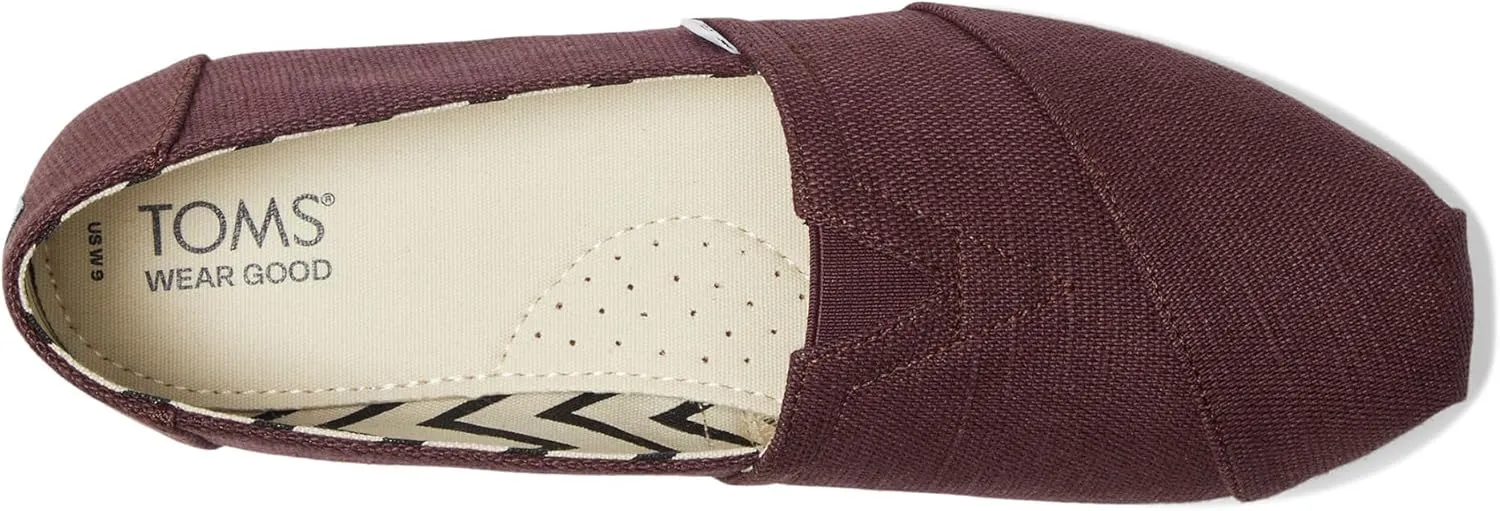 TOMS Womens Alpargata Graphic Slip On Flats Casual - Grey