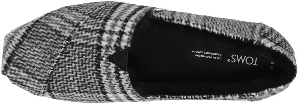 TOMS Womens Alpargata Graphic Slip On Flats Casual - Grey