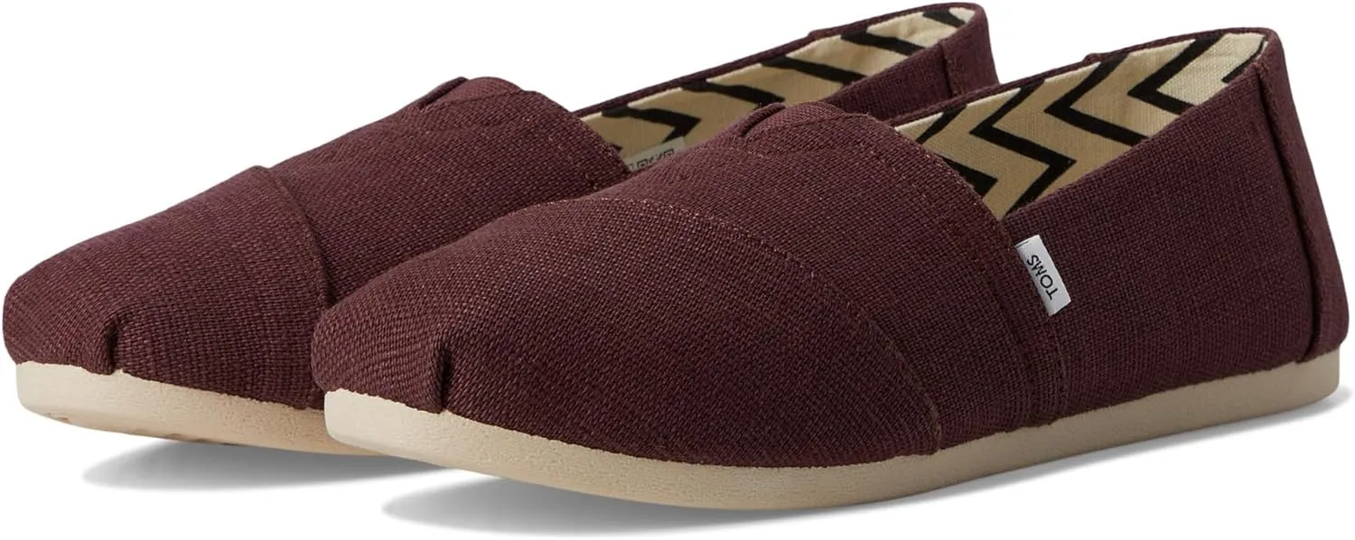 TOMS Womens Alpargata Graphic Slip On Flats Casual - Grey