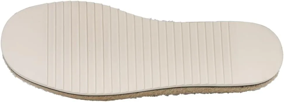 TOMS Womens Alpargata Platform Rope Leopard Slip On Flats Casual - Brown, Off White